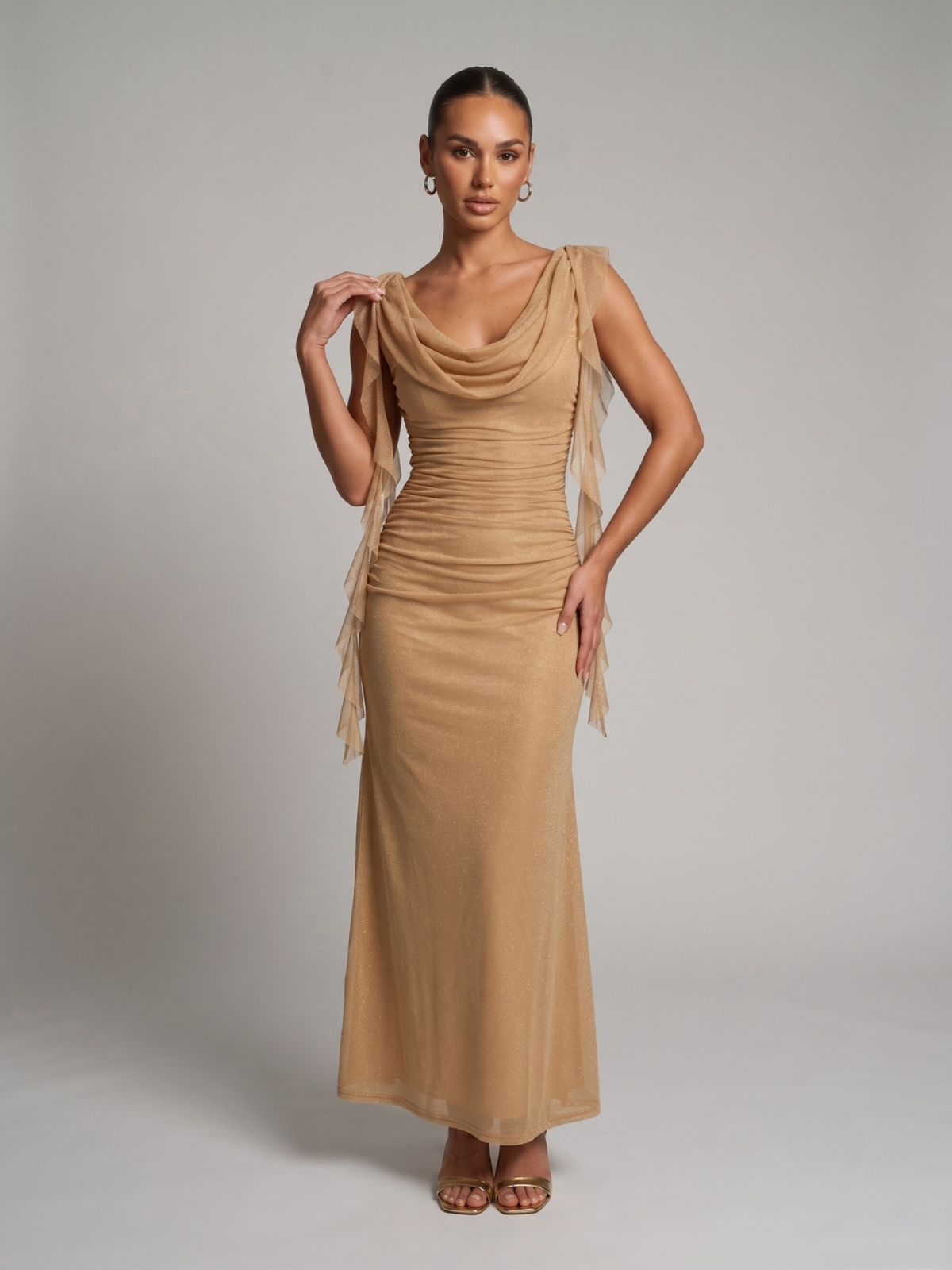 Satin Maxikleid