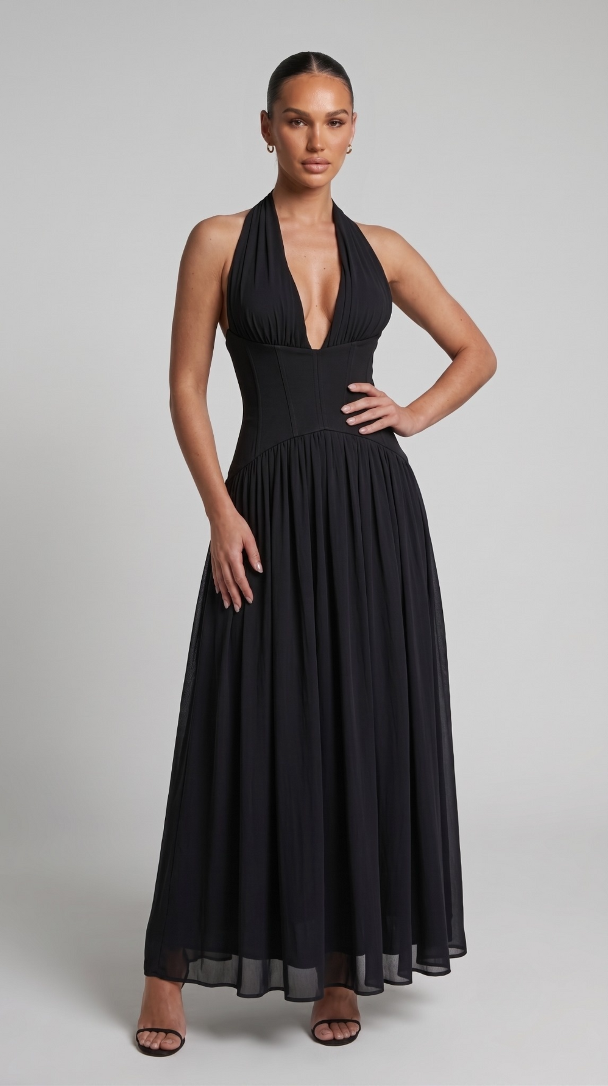 Kontrast Maxikleid