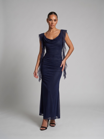 Satin Maxikleid