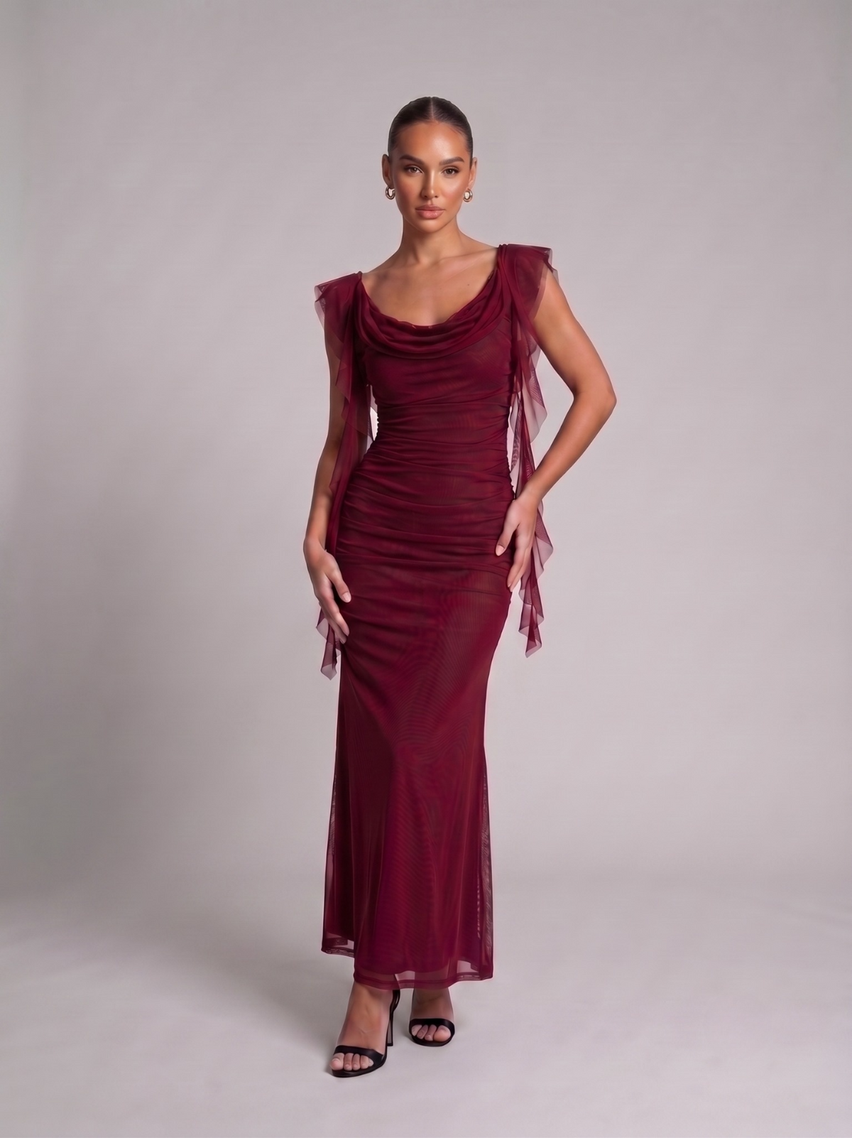 Satin Maxikleid