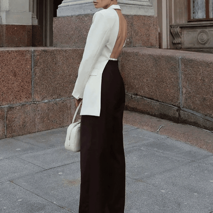 Rückenfreies Blazer-Oberteil