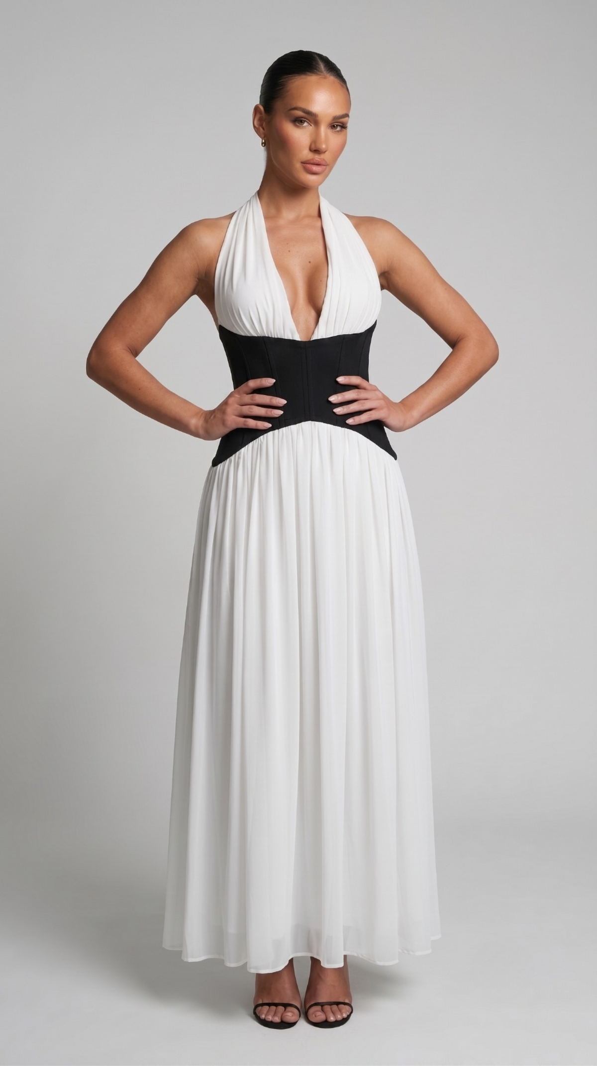 Kontrast Maxikleid