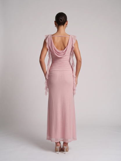 Satin Maxikleid