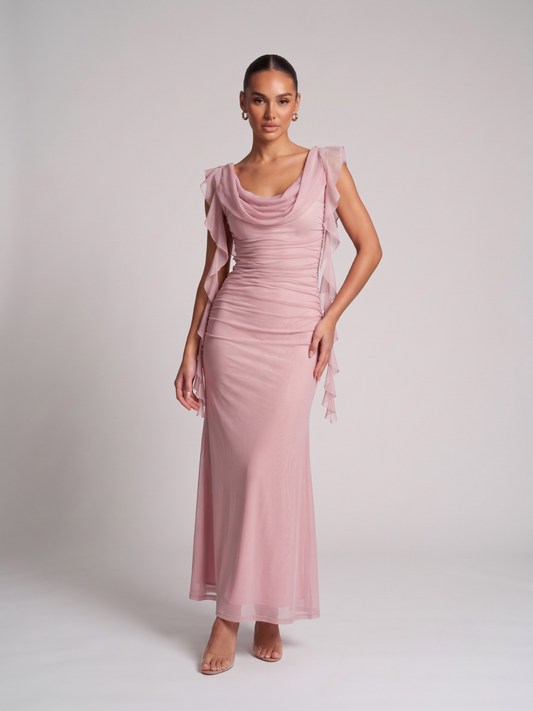 Satin Maxikleid