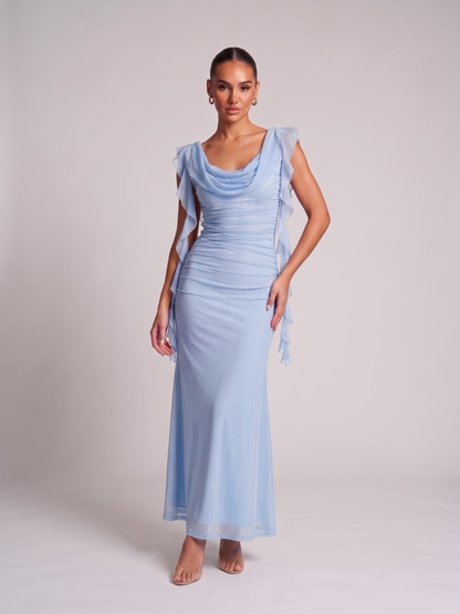 Satin Maxikleid