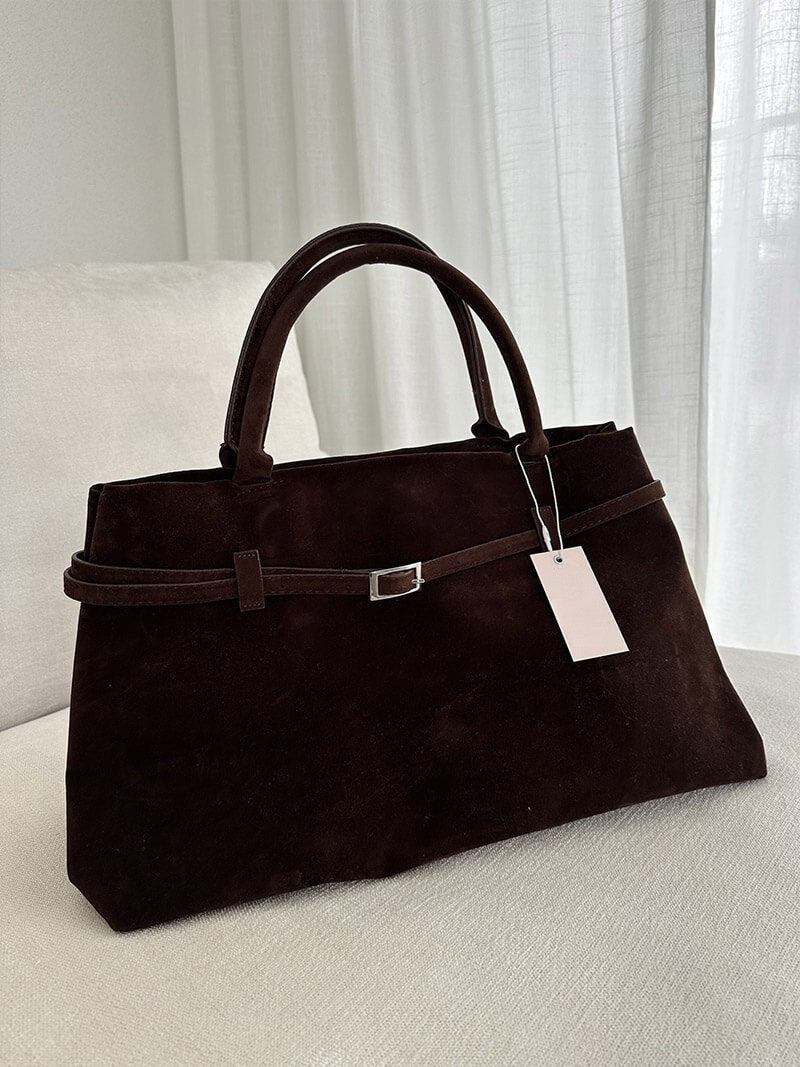 Handtasche in Wildlederoptik