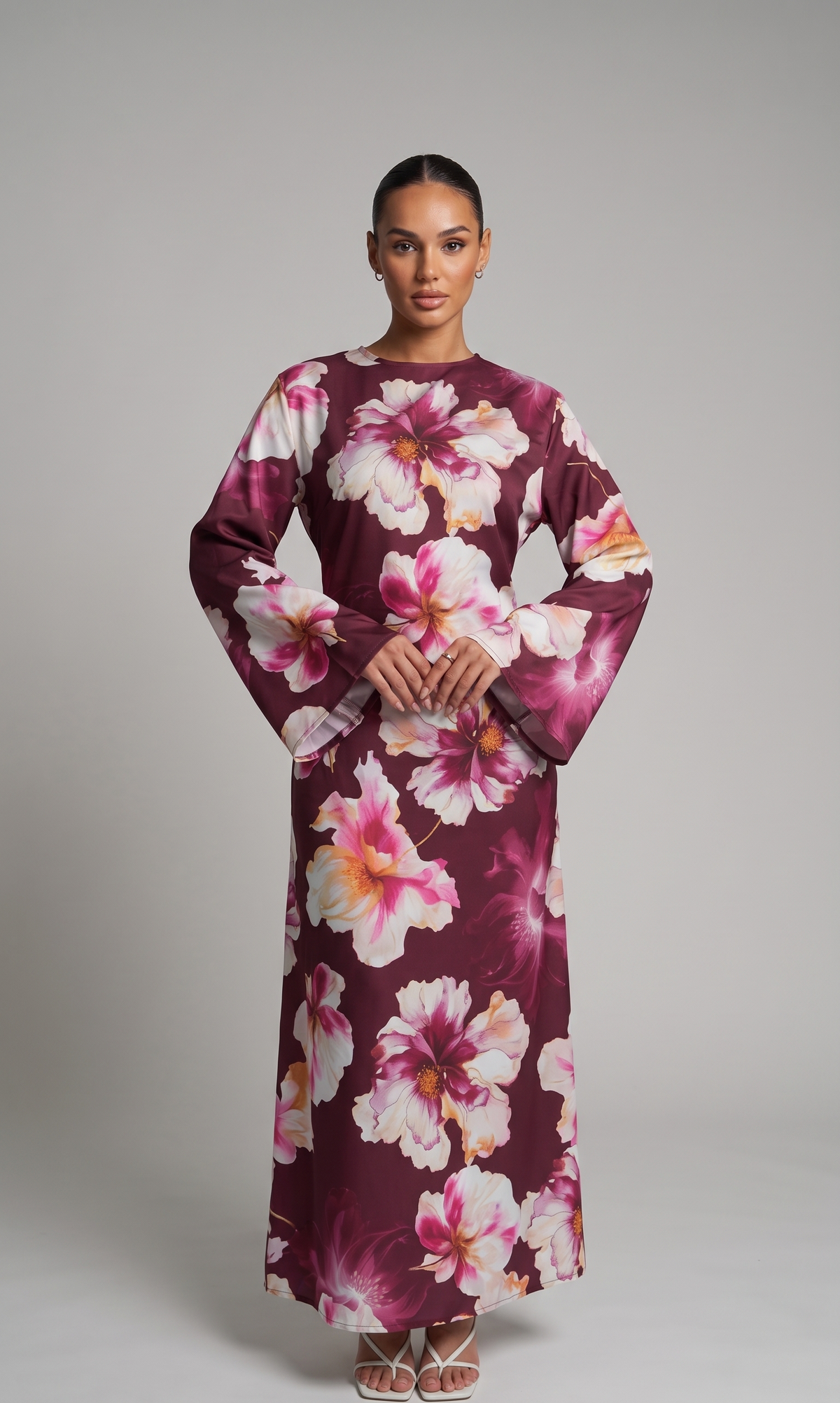 Zartes Blumen Maxikleid