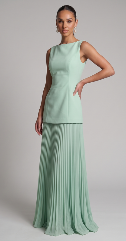 Linienfall Maxi Dress