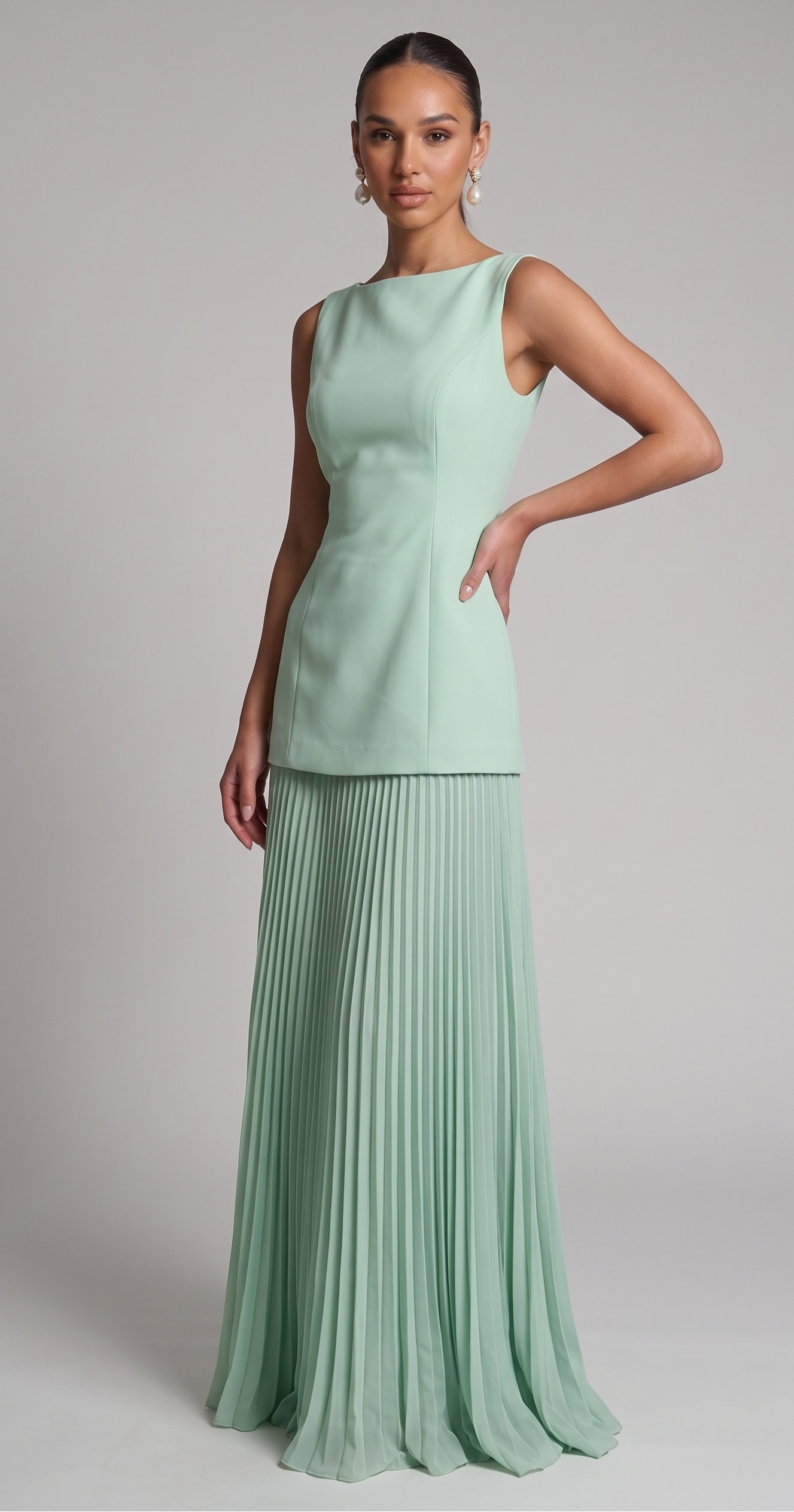 Schmal geschnittenes Maxikleid