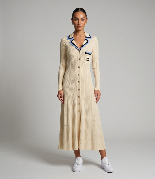 Strickkleid mit feinem Fall