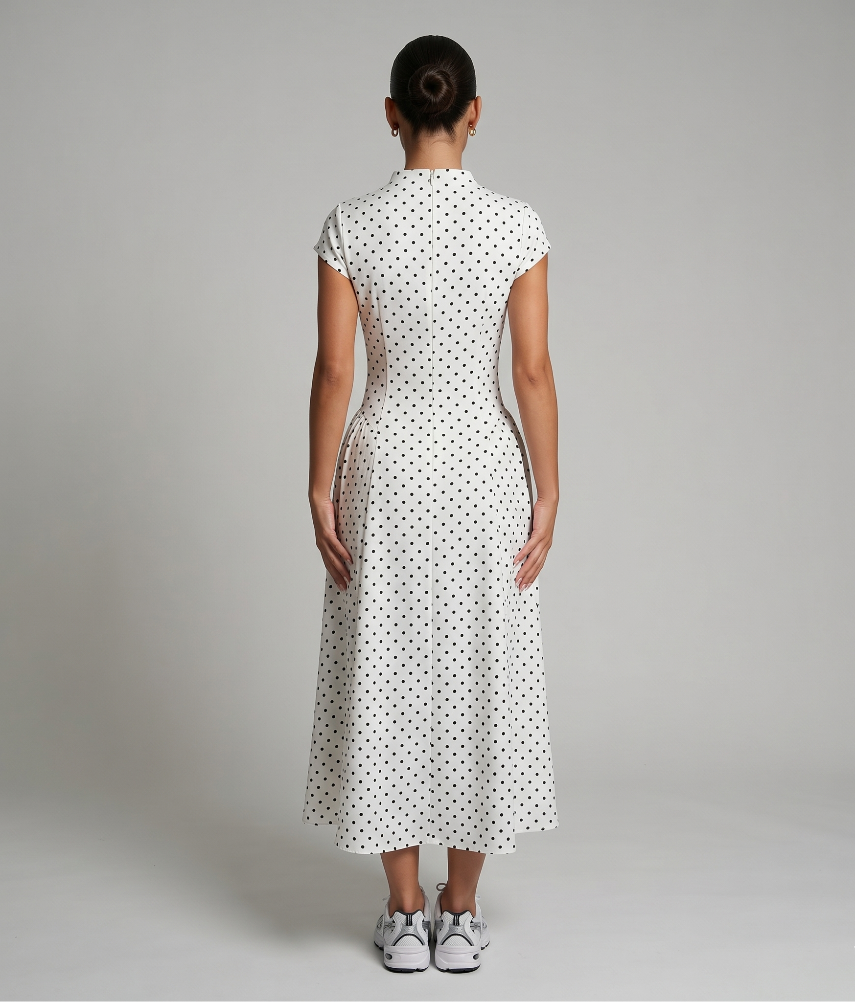Punkte Eleganz Kleid