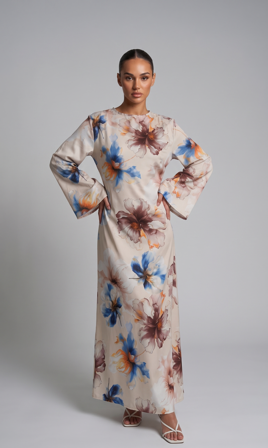 Zartes Blumen Maxikleid