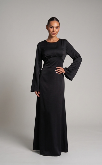 Maxikleid mit Schnuerung