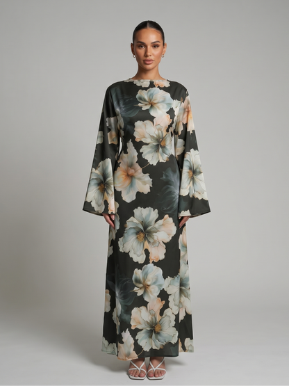Zartes Blumen Maxikleid