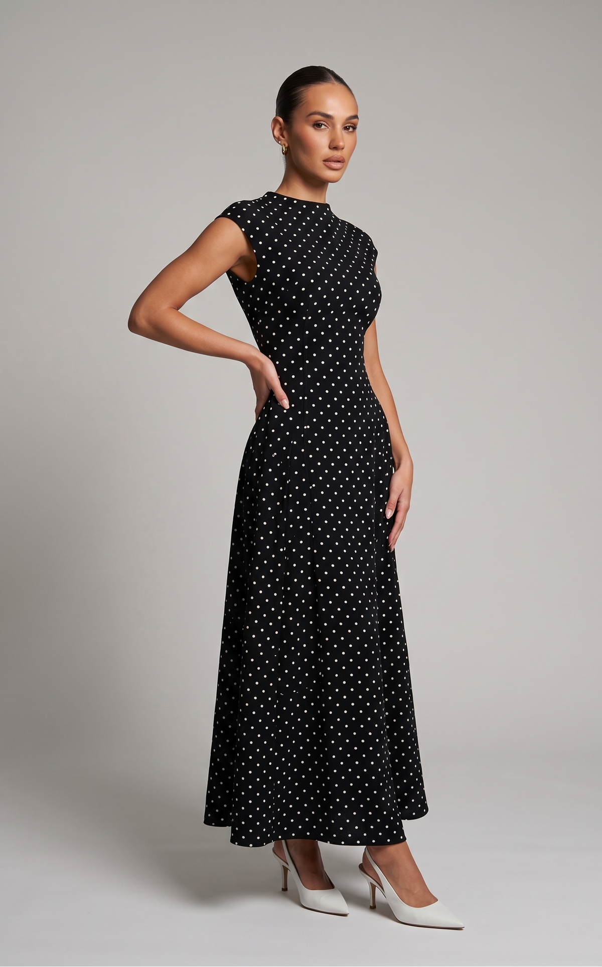 Punkte Eleganz Kleid