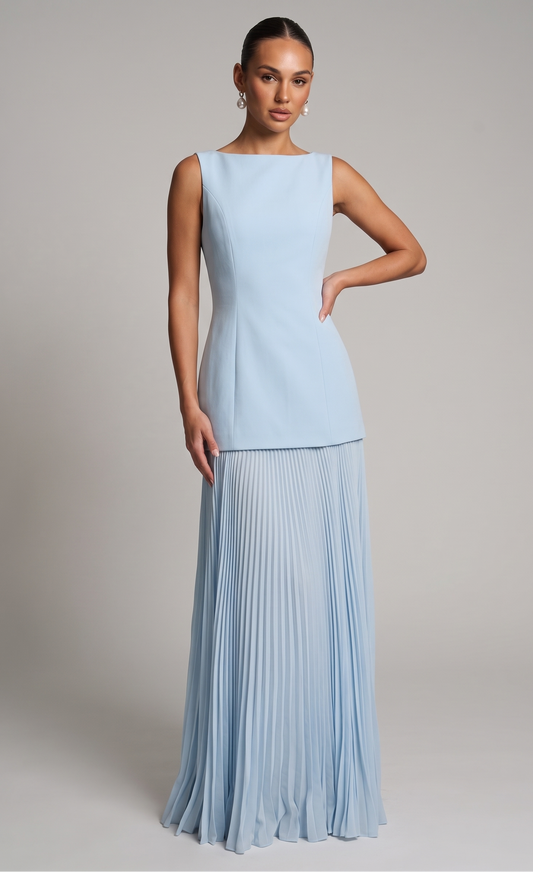 Linienfall Maxi Dress