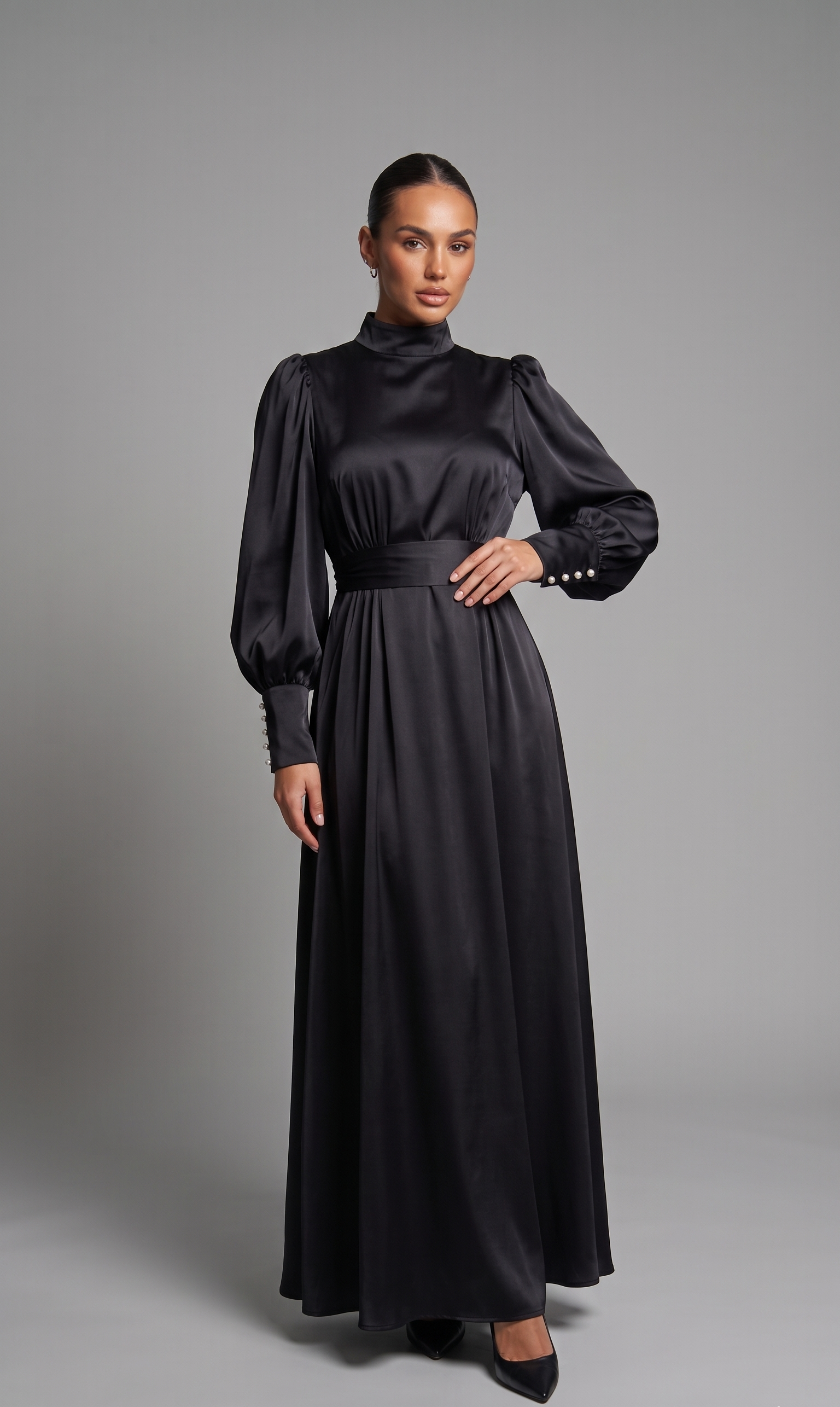 Schwarzes Abendkleid