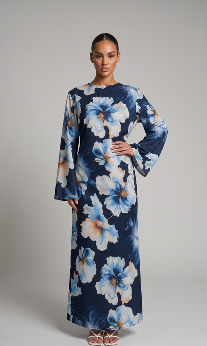 Zartes Blumen Maxikleid