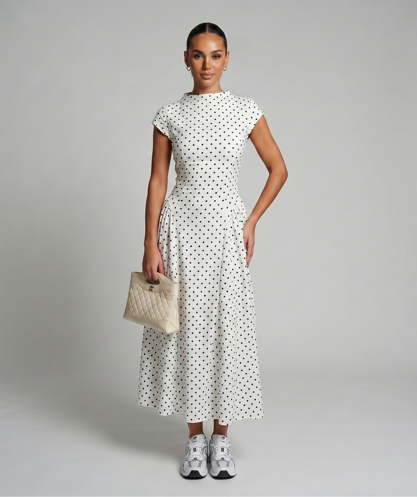 Punkte Eleganz Kleid