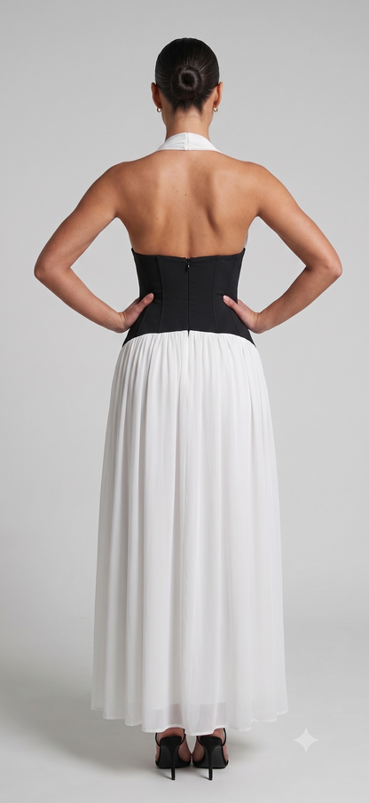 Kontrast Maxikleid
