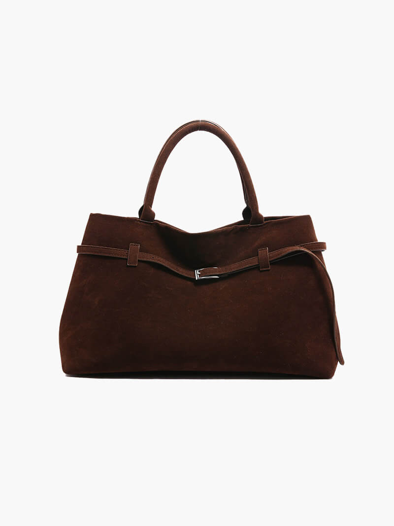 Handtasche in Wildlederoptik