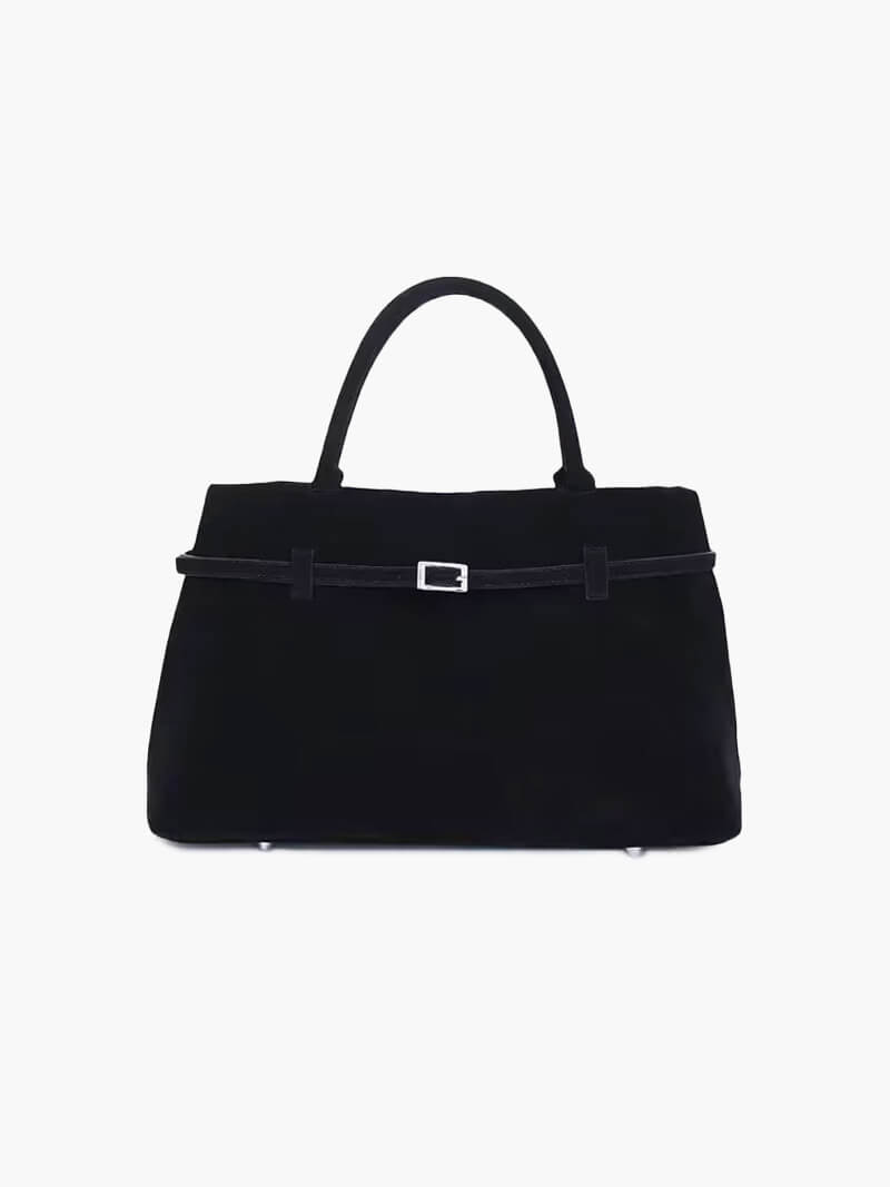 Handtasche in Wildlederoptik