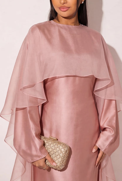 Satin Abaya Roseton